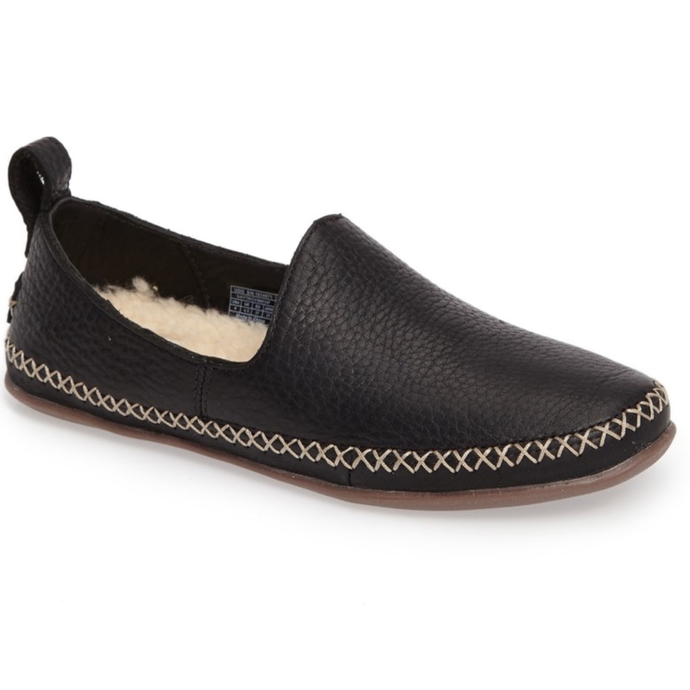 COPY - UGG Delfina Wool Lined Leather Flats